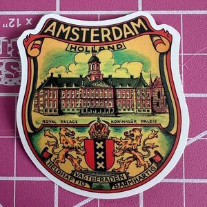 💜13/$13 +Bundle Sticker Sale | Travel Amsterdam Waterproof Sticker